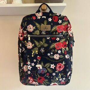 JuJuBe Diaper‎ bag in midnight posy with changing pad limited edition